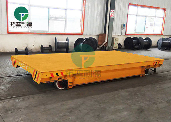 Customized Electric Flat Platform Low Voltage Railway Power Inter Bay Industrial Transfer Cars