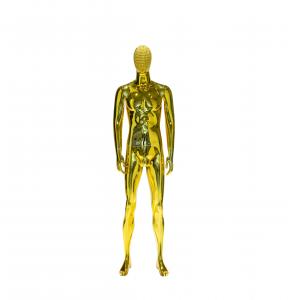 Buy cheap Yellow Male Full Body Mannequin Electroplated Standing Upright product