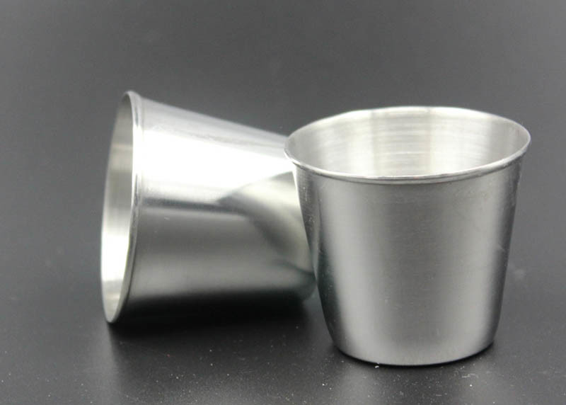 Stainless Steel Carry On Portable Wine Cup , Low Medium 45 Ml Wine Cup