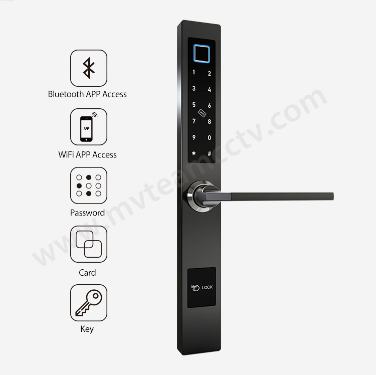 Digital TTLock APP Electric Sliding Glass Door Waterproof Smart Locks