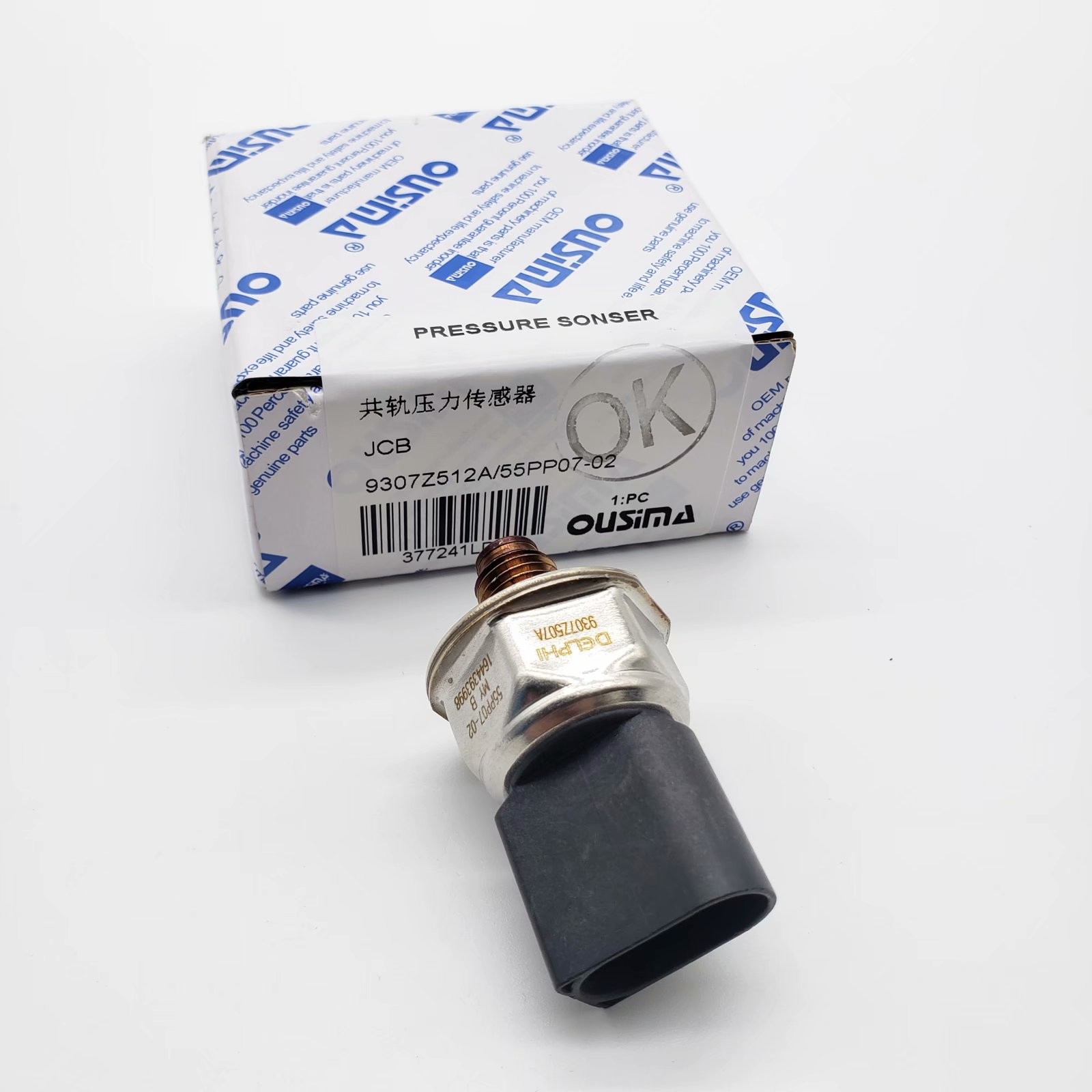 OUSIMSA Common Rail Pressure Sensor 9307Z512A 55PP07-02 55PP07-01 for Excavator JCB