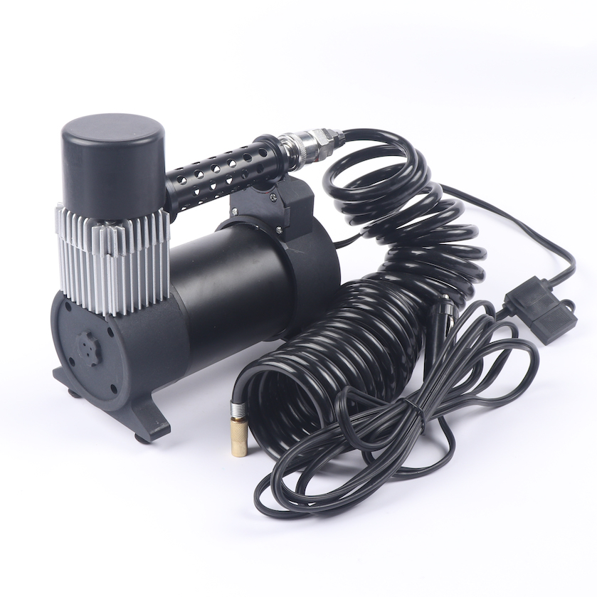 High Flow Car Air Compressor 250PSI Pressure Gauge Inflator for Truck Tire Pressure Monitor DC 12V Junju