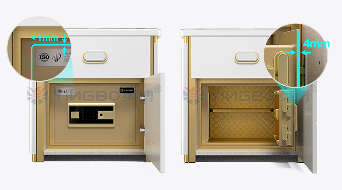 H510mm Smart Fingerprint lock Night Table Safe Box For Home Security