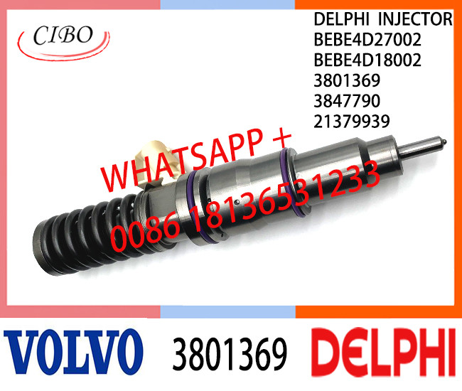 Common Rail Fuel Diesel Injector 3801369 BEBE4D27002 BEBE4D18002 3847790 21379939 E3.18/E3 for VOL PENTA MD13