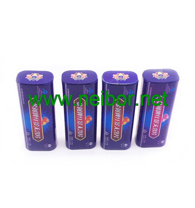 custom printing hinged lid tall mint tin box candy box
