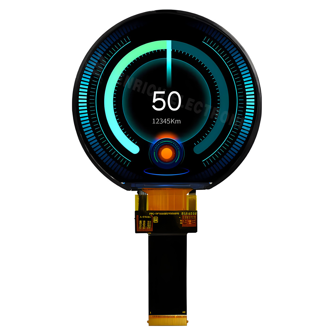 High Brightness Circular LCD Display Screen 3.6 inch 544x506 RGB circular display