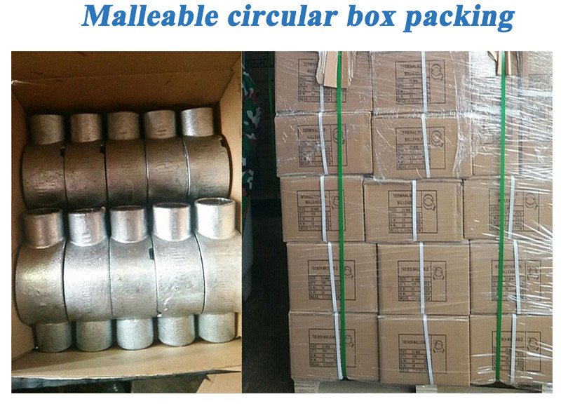 Hot Dipped Galvanized Circular Junction Box OEM Electrical Conduit Box