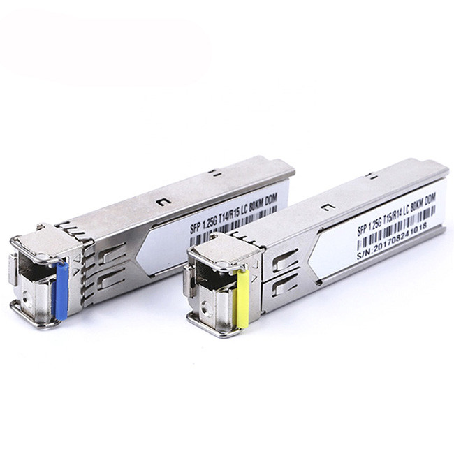 Single mode BIDI SFP 1.25G 80km Tx1490nm/Rx1550nm LC connector Cisco/Juniper Compatible