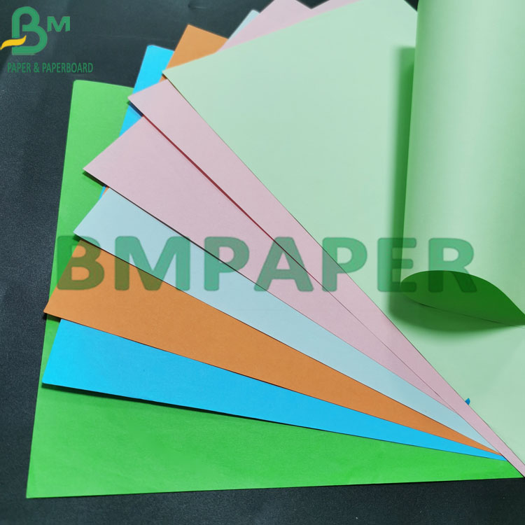 80g Smooth Surface Color Paper Premium Neon Colors Card Packing of Rolls