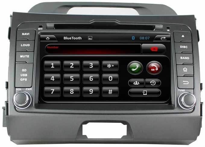 Ouchuangbo Car GPS Radio Player Bluetooth AUX RDS Kia Sportage R 2010-2012 Android 4.2 DVD Stereo System OCB-7044C
