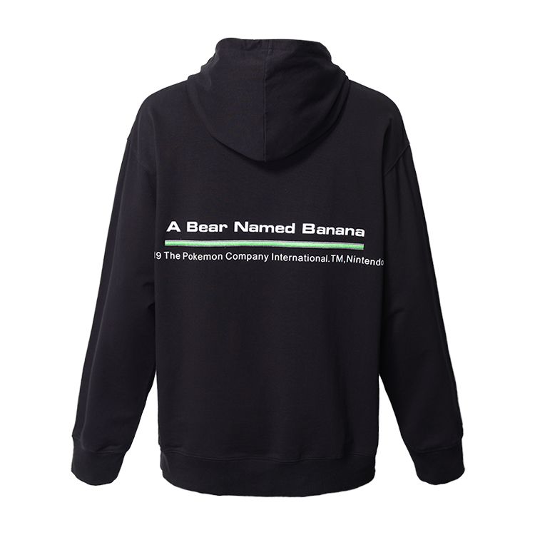 Customized Logo Mens Black Pullover Hoodie , Trendy Mens Hoodies Anti - Wrinkle