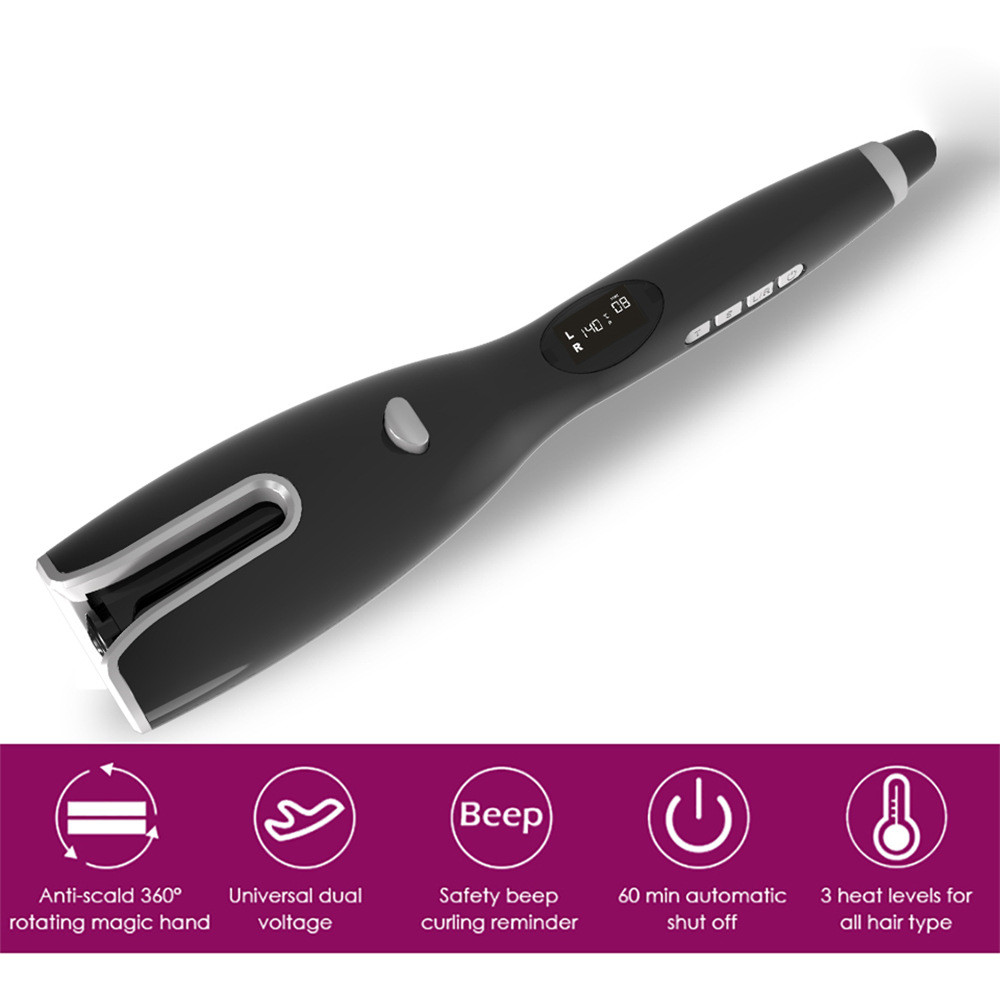 50W Auto Rotating Hair Curler Rotating Hair Curling Iron For Women