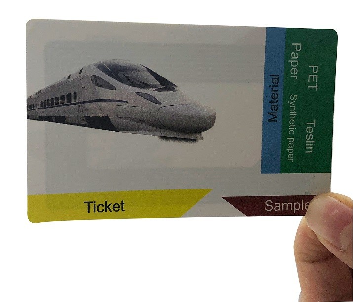 Waterproof PVC / Paper RFID Ticket Card 13.56Mhz With Ultualight EV1 Chip
