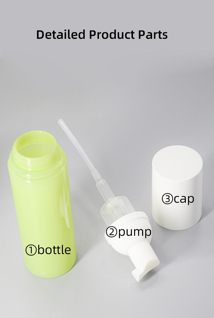 Niche 90ml Capacity Pet Foaming Soap Bottles Bulk With External Spring Design