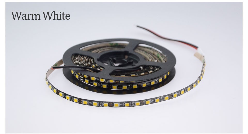 3528 120 Led/M Brightest 12v Led Strip 5mm Width 9.6W/M 5m / Roll