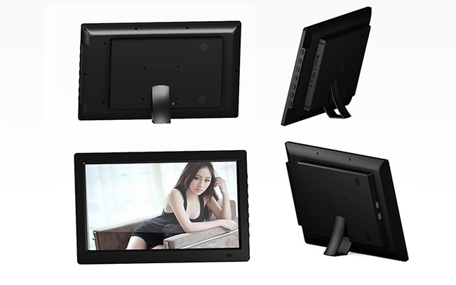 digital picture frame wood