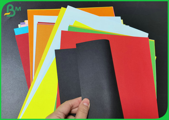 180gsm Colorful Cardstock Board Solid Blue / Yellow Bristol Cardboard Rames