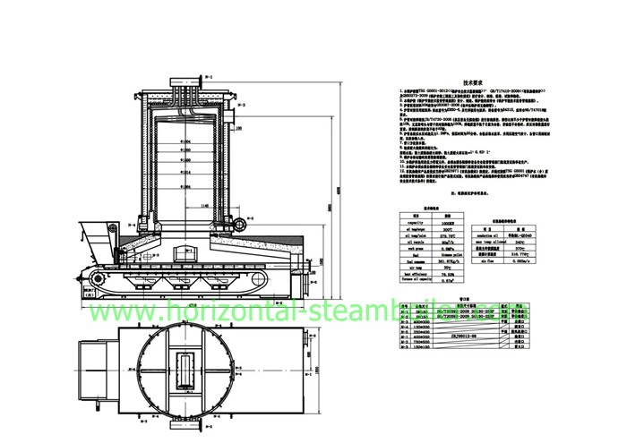 Industrial Thermo Oil Boiler , High Thermal Efficiency Wood Biomass Fuel Vertical Hot Oil Boiler