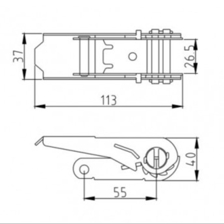 10 Tonne 3 Inch 22000lb Lockable Ratchet Tie Down Straps
