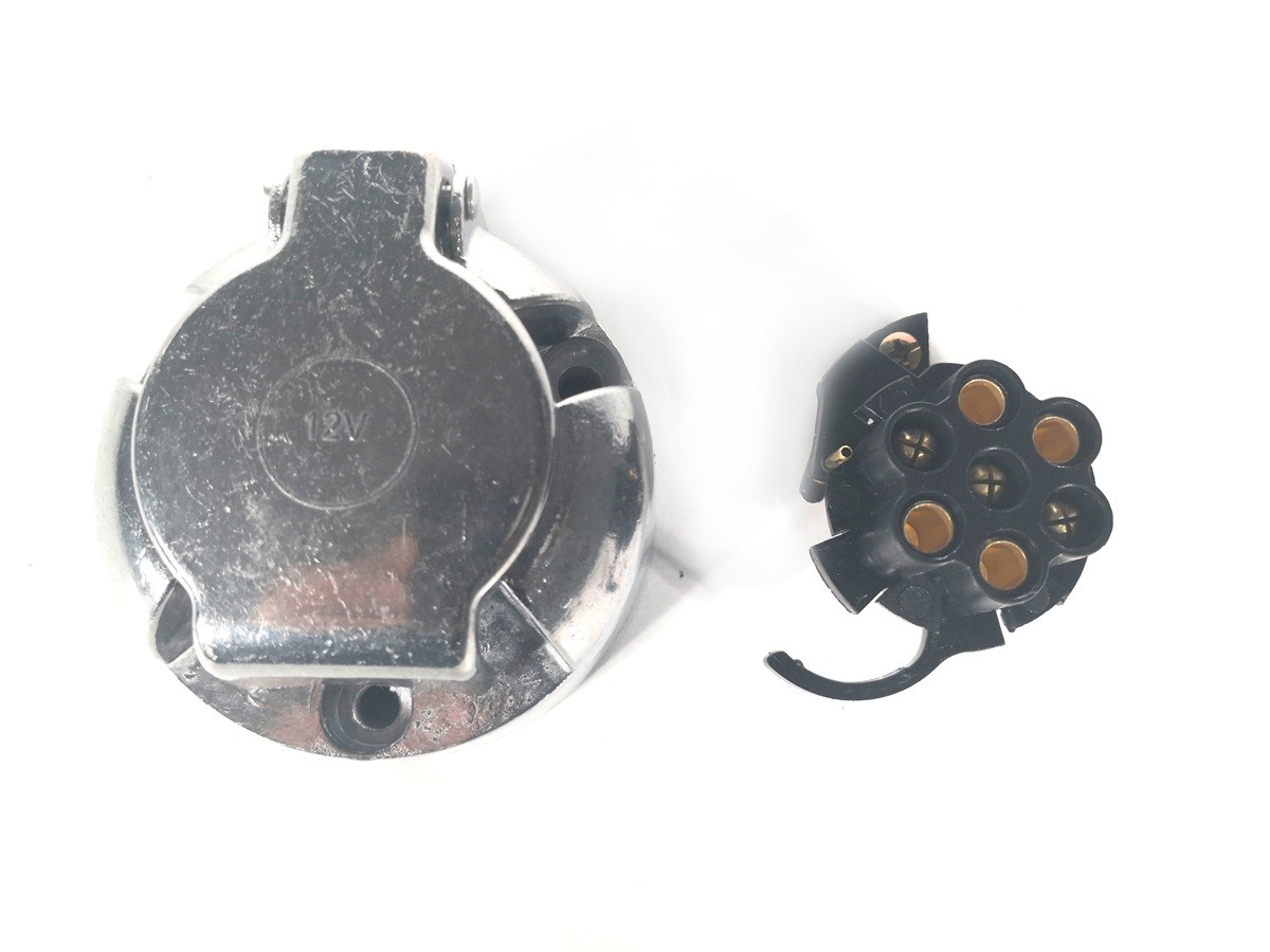 12v N Type 7 Pole Trailer Plug Socket European Type With Foglight