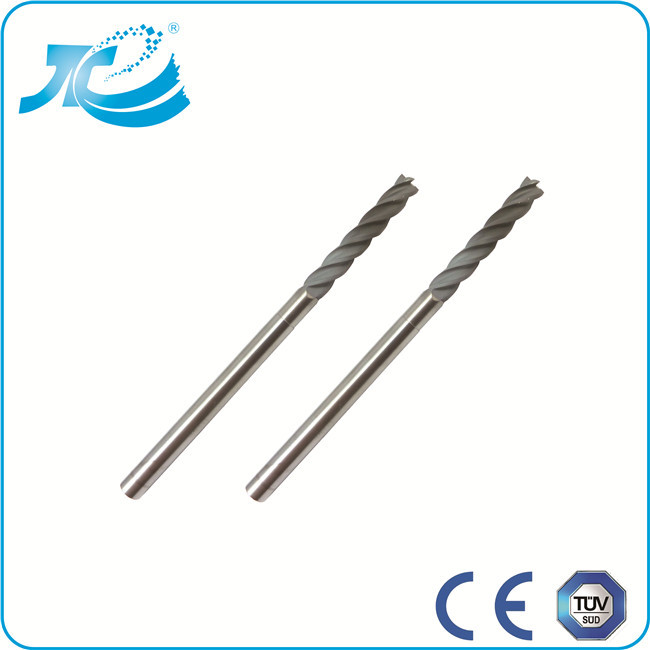 Solid Carbide Four Flute End Mill , Square 45 Helix High Hardness End Mill