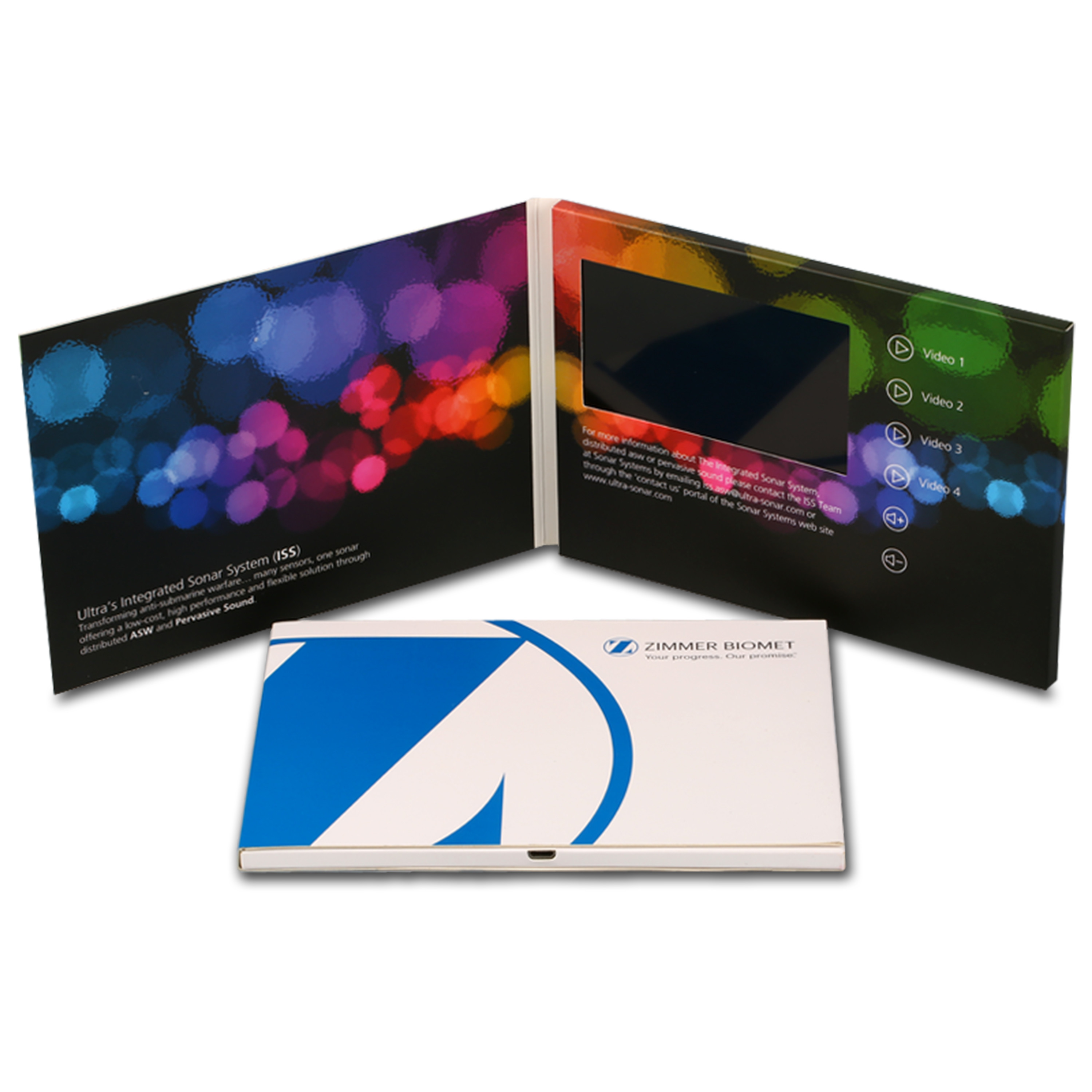 4.3 Inch LCD Video Business Cards A5 Size For Marketing Gift