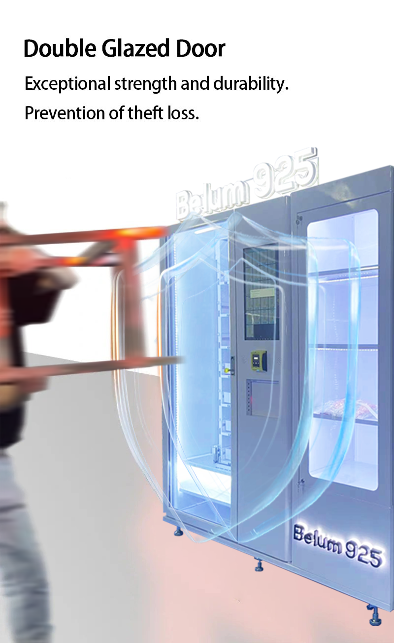 Smart Jewelry Vending Machine with Multiple Payment Options Double-Glazed Secure Door and Automated Lift System