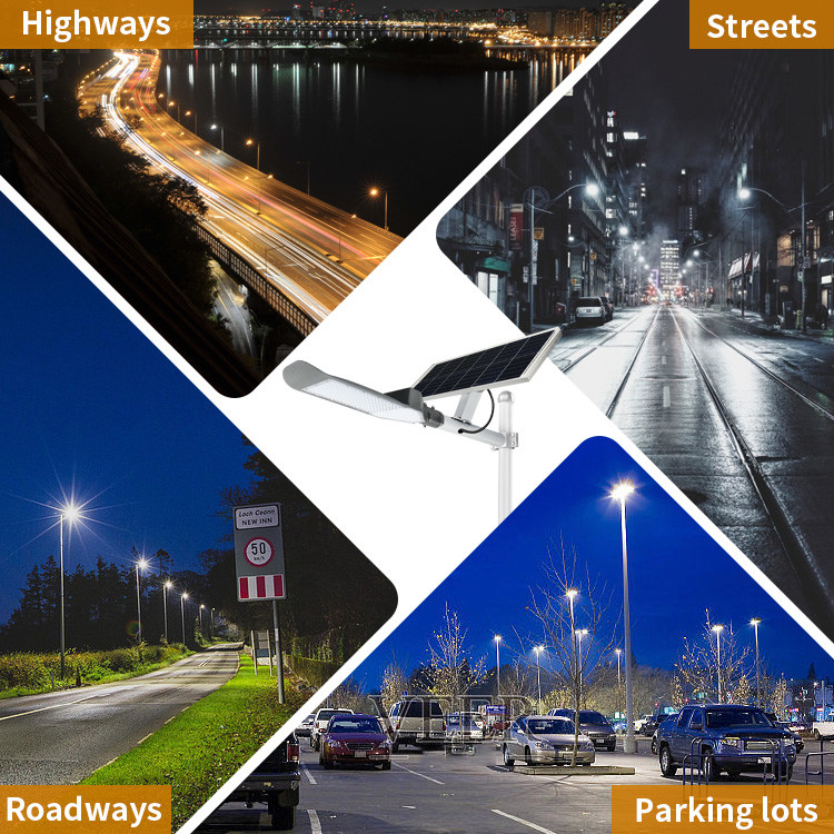 Highway Public Road High Power Solar Street Light Split All In Two 30w 90w 6000k