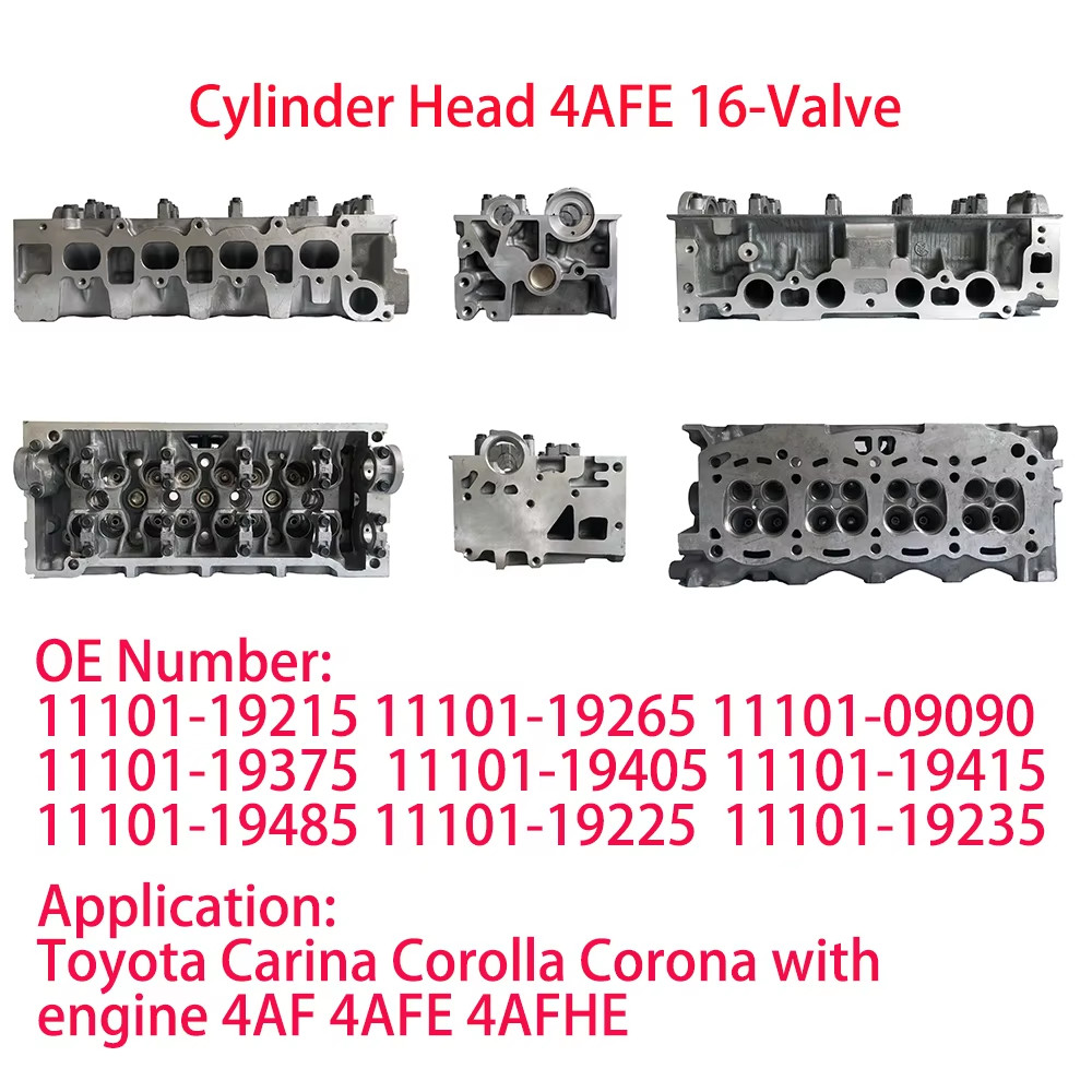 Toyota 4AFE 5AFE 7AFE 8AFE Cylinder Heads For Toyota Carina Corolla Corona Vios Toyota 2Y 3Y 4Y Engine Cylinder Head