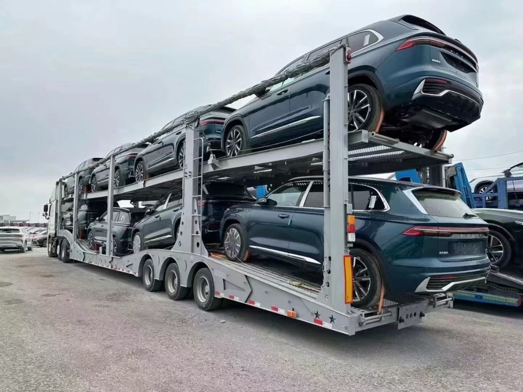 High Quality 3 Axle Transport8 Units Car Carrier Trailer Truck