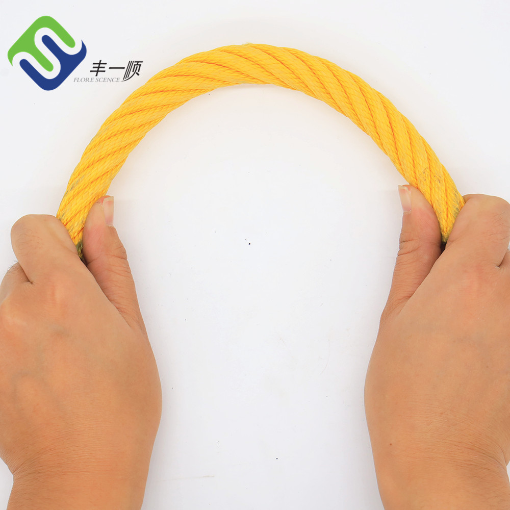 PP Wire Playground Combination Rope 16mm 6 Strand With Fibre Core