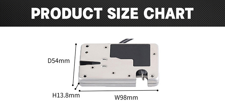 12V 430 Stainless Steel Automatic Cabinet Magnetic Lock Waterproof Smart Parcel Locker Lock