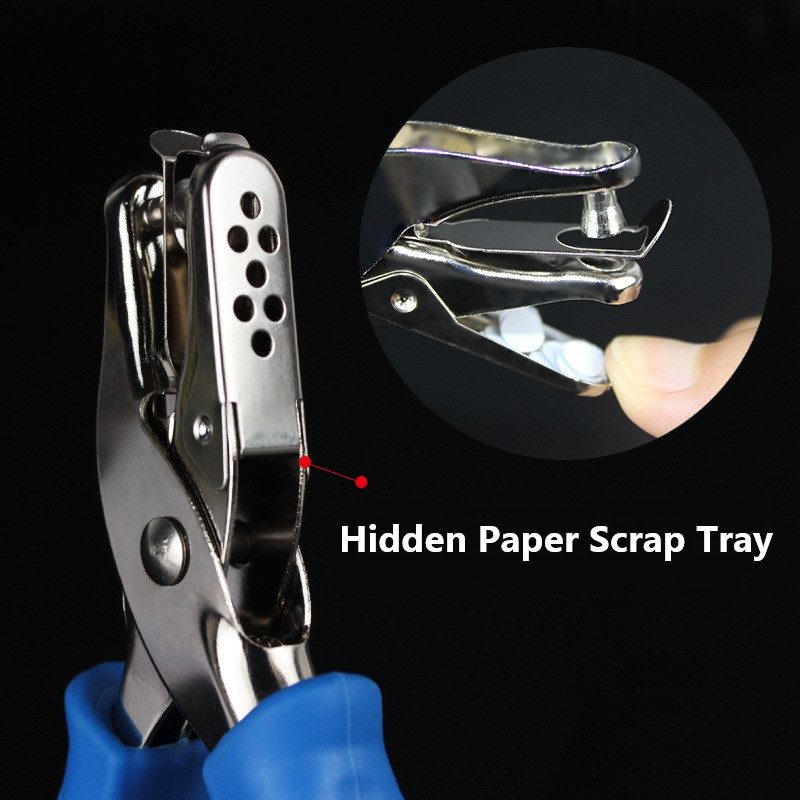 Green Hand Held Hole Punch for DIY Card No. of Holes 1 6mm Circle Metal Paper Puncher