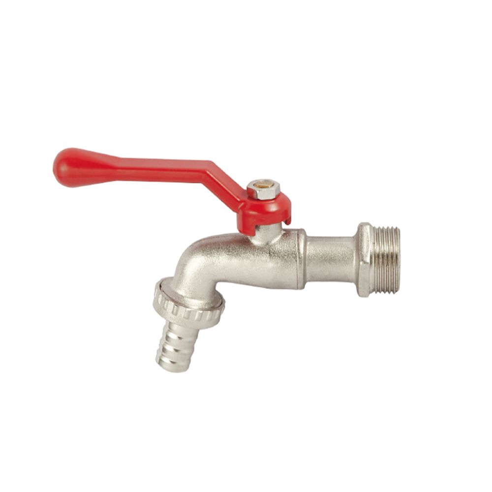 Sanitary Zinc Alloy Brass Bibcock Valve Euro Type For Washing Machine