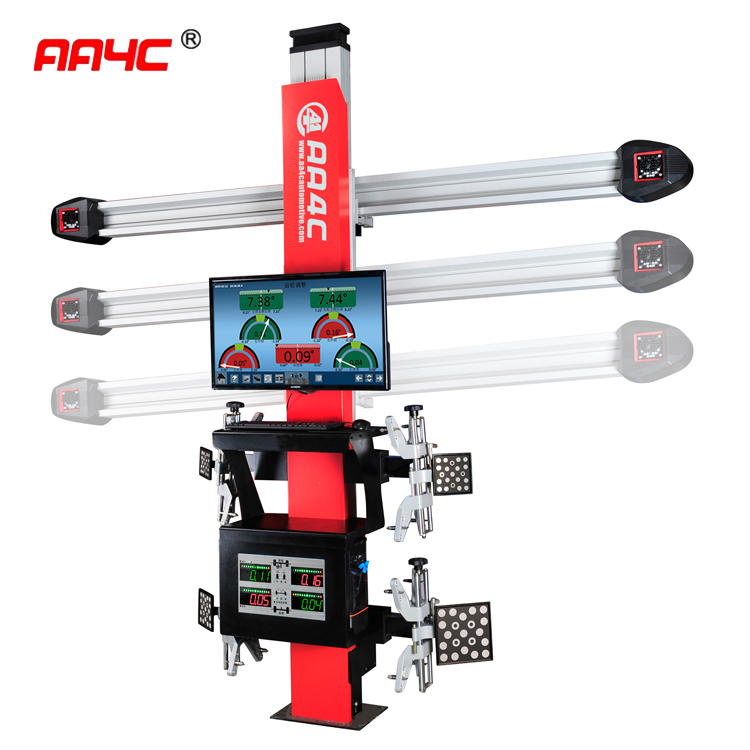 AA4C Automatically Move Double Screen Computer four Wheel Alignment 3D Wheel Aligner AA-DT121BT