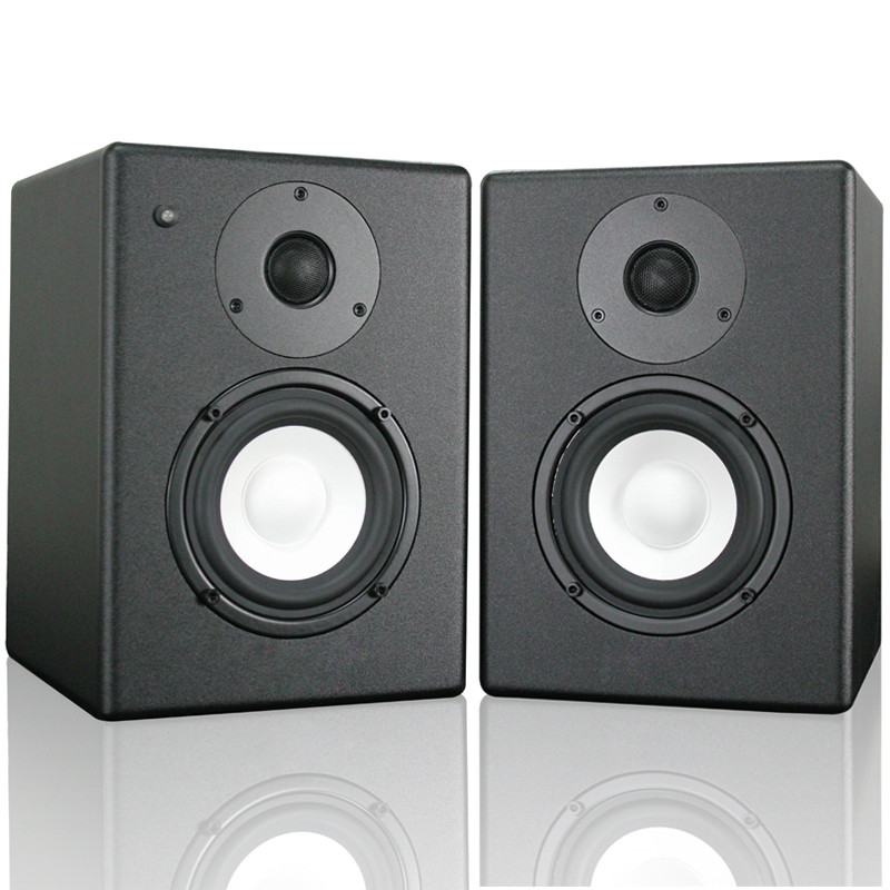 Active 200W Carbon Fiber Speakers Dynamic 3D Surround Sound 2.0 Desktop PC Monitor Speakers