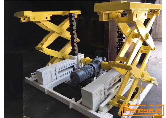 Single Cylinder 0.55KW 800mm Height Electric Scissor Lift