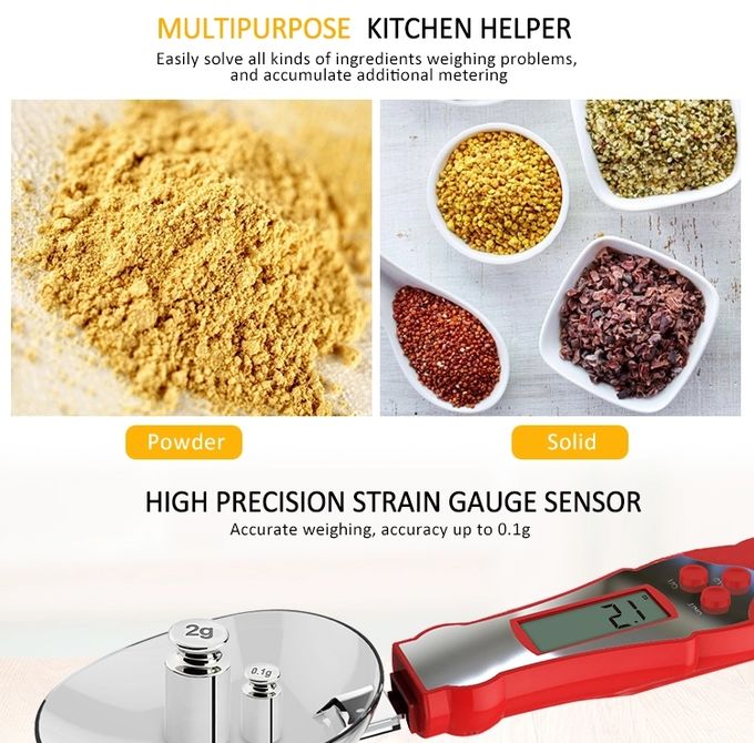 ABS Spoon Scale Digital Measuring Spoon Scale Electronic 300g Spoon Scale