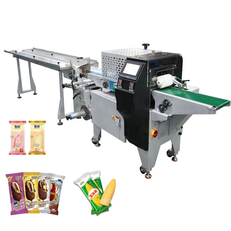 30 - 350bags/min Automatic Popsicle Pillow Packaging Machine Back Sealing Bag Type