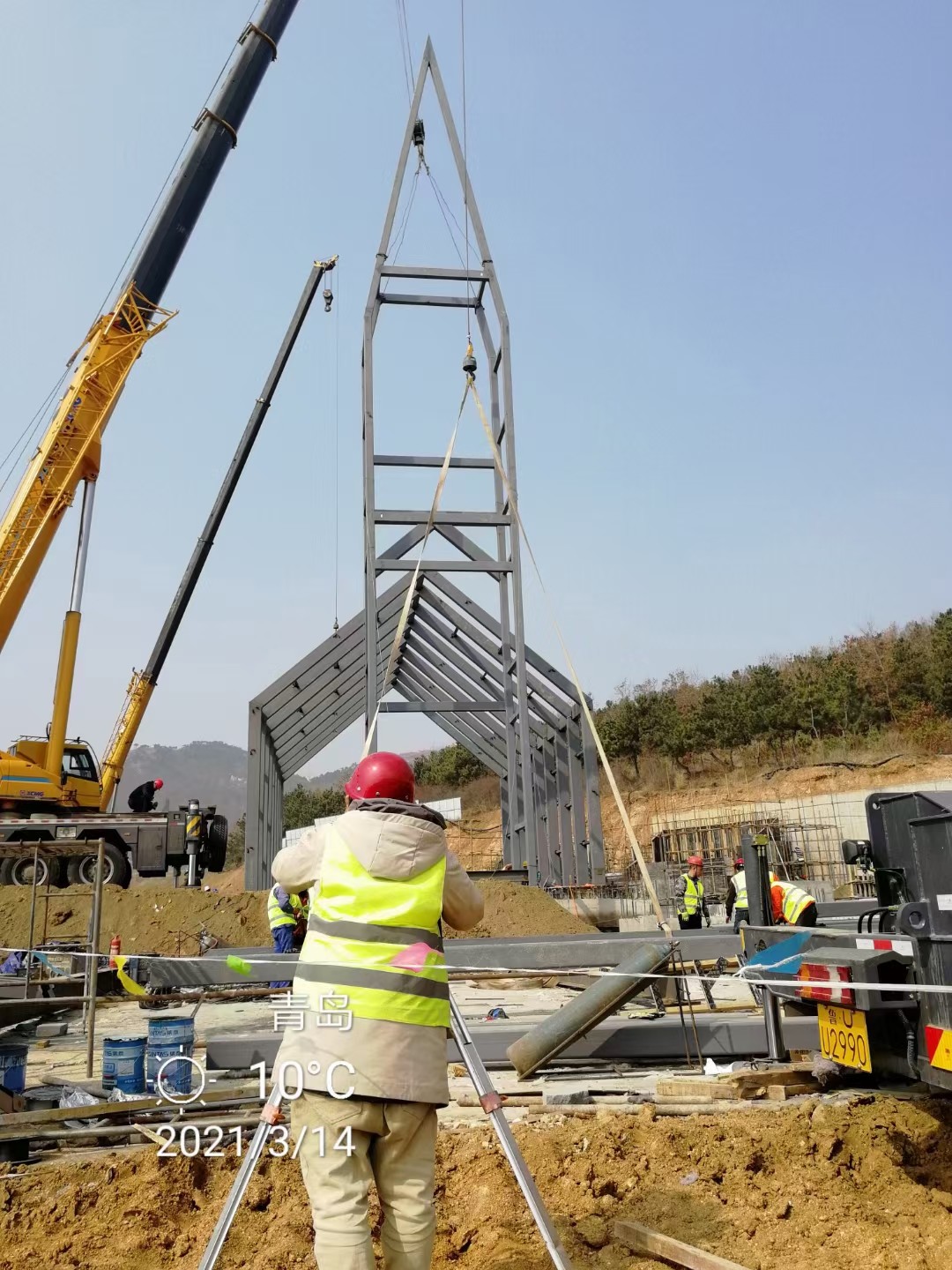 Tekla Modeling Steel Construction Architecture Q355B Structural Steel Architecture
