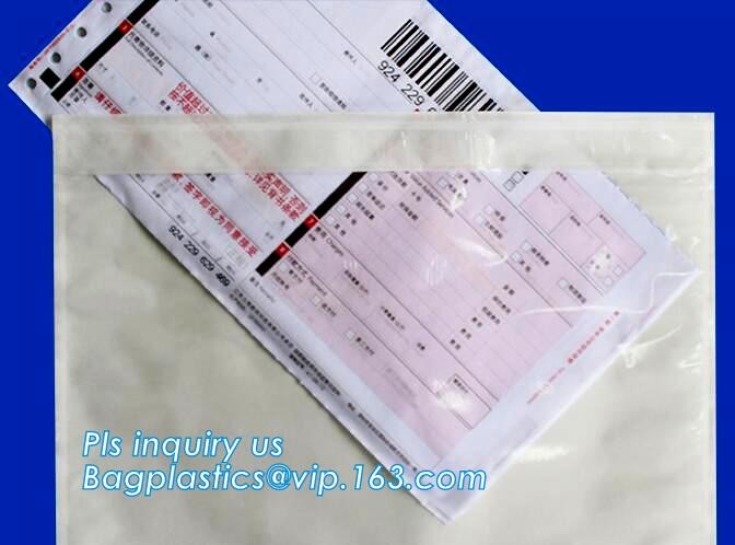 TNT DHL shipping packing list document envelopes, packing list padded envelope, tamper proof express use plastic packing