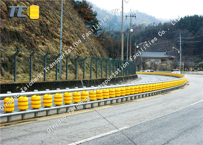 Yellow Color Safety Rolling Barrier For Road EVA Transportation Facilities