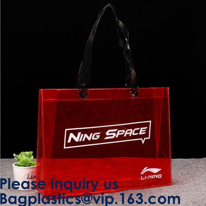 Promotional Pvc Shopping Bag Laser Tote Bag Handbag Waterproof Shopping Bag Glossy PVC Leather Bag PVC Woman Shopping Ba