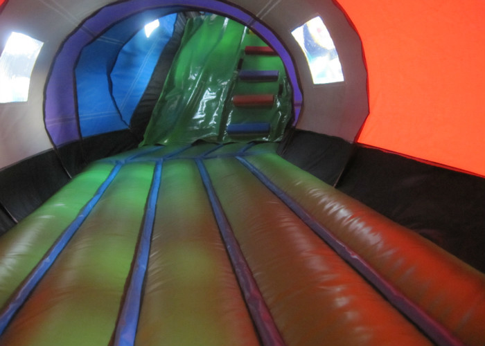 Smooth Funny Inflatable Obstacle Courses High Durability 14 X 1.8 X 3.3m Customized
