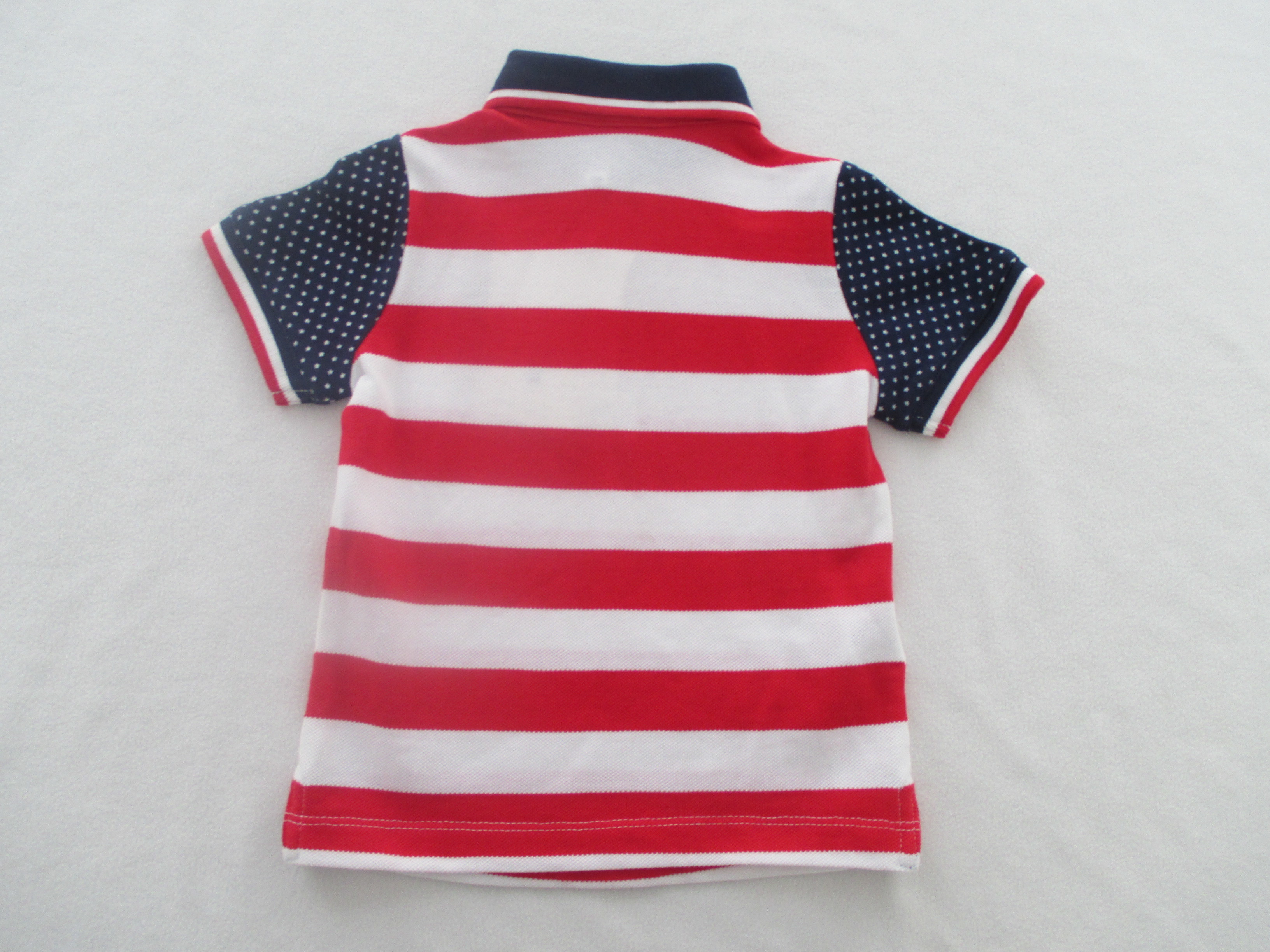 Yarn Dyed Big Rapport Baby Printed T Shirts Side Slit Pique Polo Shirt