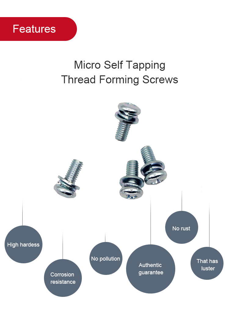 Steel Machine Screws With HEX Head Style And Cross Recess Drive Type