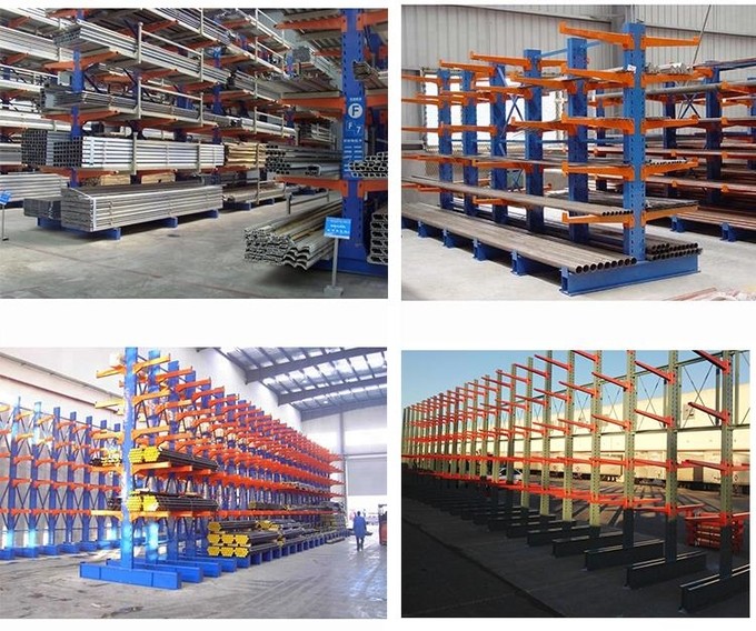 Metal Structural Warehouse Cantilever Pallet Racking Industrial Safety