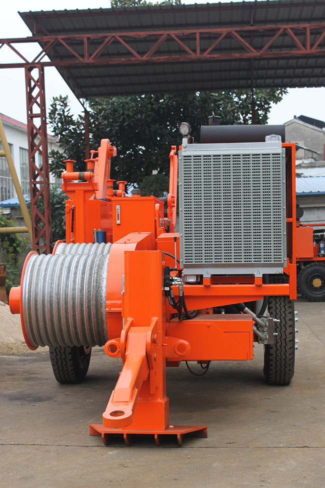 Hydraulic Puller Cable Stringing Equipment TY180 190kN With Cummins Engine
