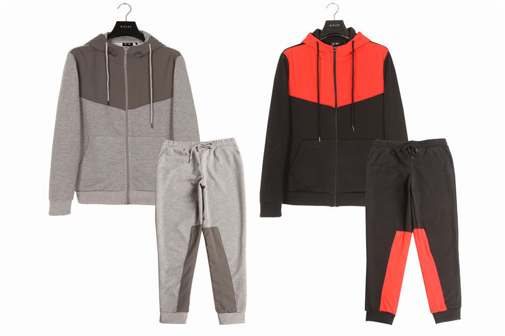 4 Colors 2pcs Mens Track Suits S - 4XL Fro Fitness