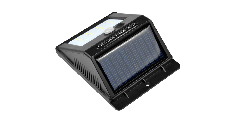 800mAh 200LMs Solar Powered 20 Led Motion Sensor Light Wireless Exterior Security